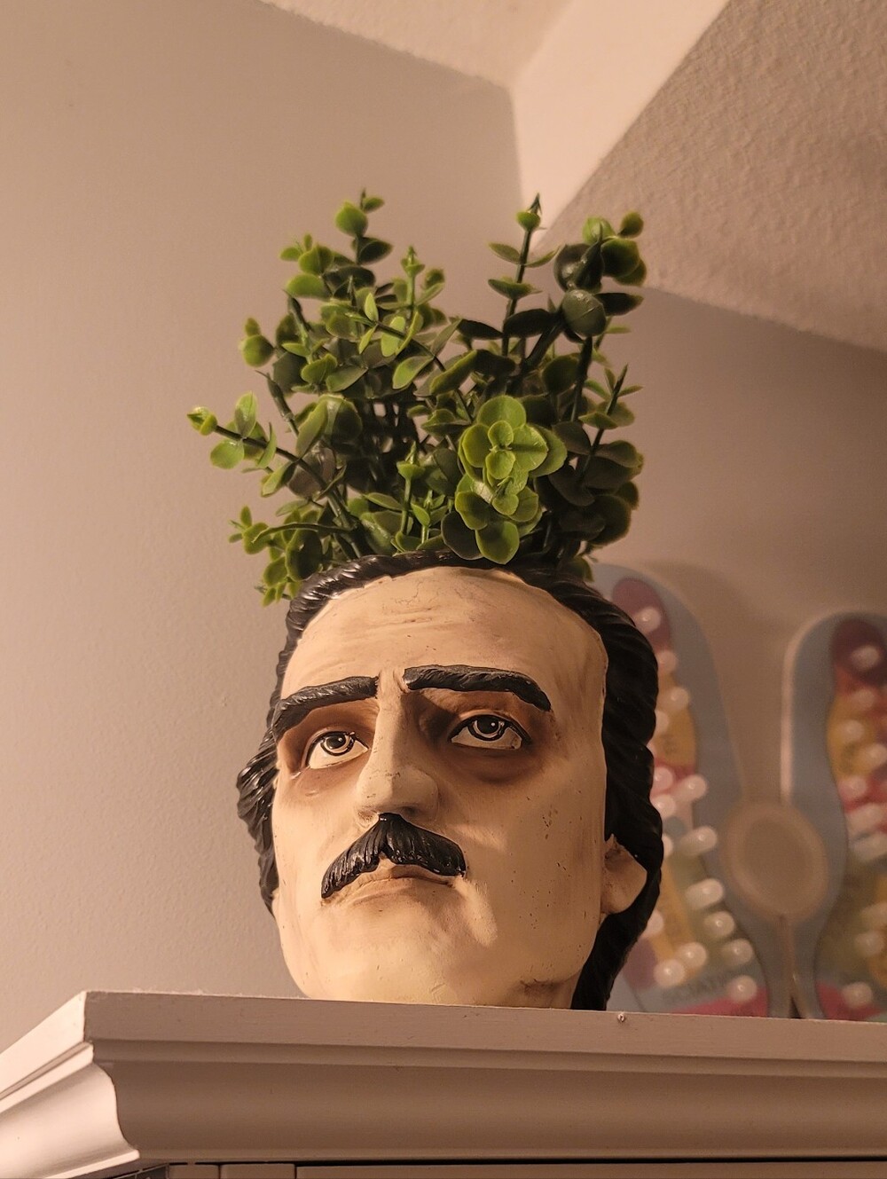 Edgar Allen Poe Faux Plant